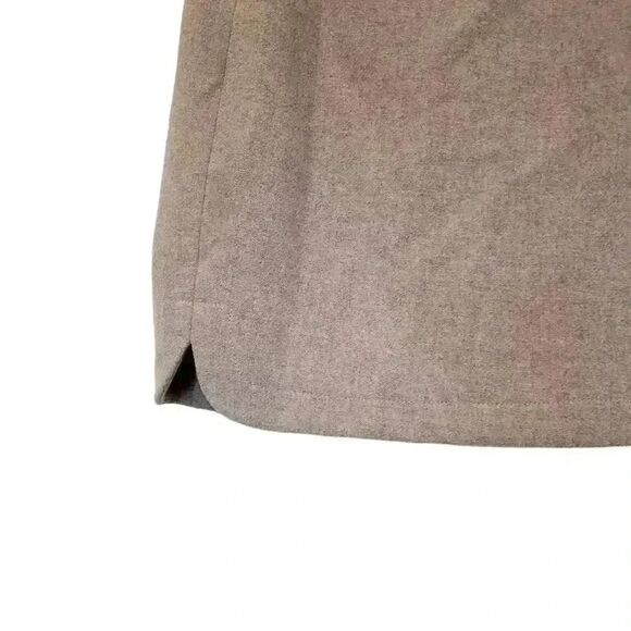 J. Crew Women's Oatmeal Wool/Viscose Lined Straight Pencil Mini Skirt - Picture 5 of 11